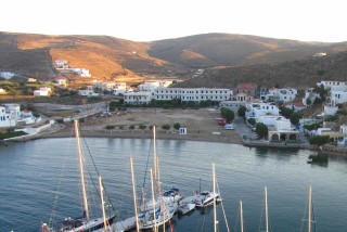 about kythnos porto klaras local landscape